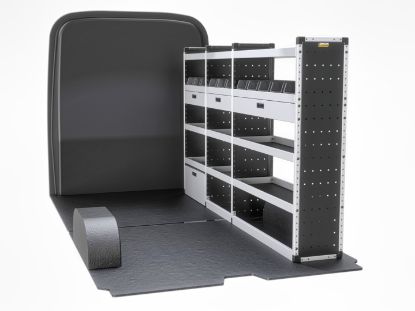 Picture of Van Guard Trade Van Racking - Gold Package - Drivers Side for Mercedes Sprinter 2018-Onwards | L2 | H2 | TVR-G-014-OS