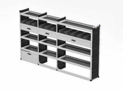 Picture of Van Guard Gold Trade Van Racking Package - Offside for Mercedes Sprinter 2018-Onwards | L2 | H2 | TVR-G-014-OS