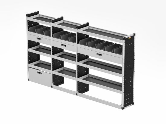 Picture of Van Guard Gold Trade Van Racking Package - Complete Kit for Mercedes Sprinter 2018-Onwards | L2 | H2 | TVR-G-014