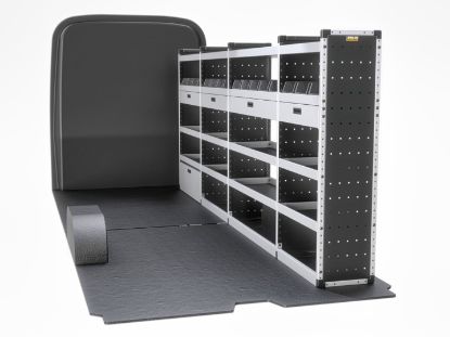 Picture of Van Guard Trade Van Racking - Gold Package - Drivers Side for Mercedes Sprinter 2018-Onwards | L3 | H2 | TVR-G-015-OS
