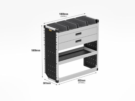 Picture of Van Guard Gold Trade Van Racking Package - Complete Kit for Citroen Dispatch 2016-Onwards | L2 | H1 | TVR-G-018
