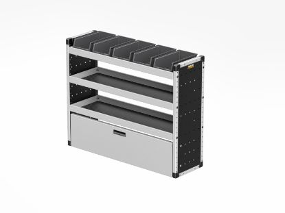 Picture of Van Guard Silver Trade Van Racking Package - Offside for Citroen Berlingo 2018-Onwards | L1 | H1 | TVR-S-001-OS