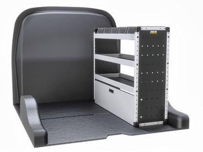 Picture of Van Guard Trade Van Racking - Silver Package - Drivers Side for Peugeot Partner 2018-Onwards | L1 | H1 | TVR-S-001-OS
