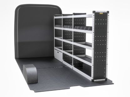 Picture of Van Guard Trade Van Racking - Silver Package - Drivers Side for Citroen Relay 2006-Onwards | L3 | H2 | TVR-S-007-OS
