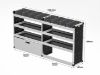 Picture of Van Guard Trade Van Racking - Silver Package - Drivers Side for Renault Trafic 2014-Onwards | L1 | H1 | TVR-S-008-OS