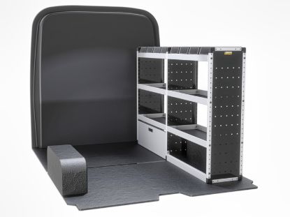 Picture of Van Guard Trade Van Racking - Silver Package - Drivers Side for Ford Transit Custom 2013-2023 | L1 | H2 | TVR-S-010-OS
