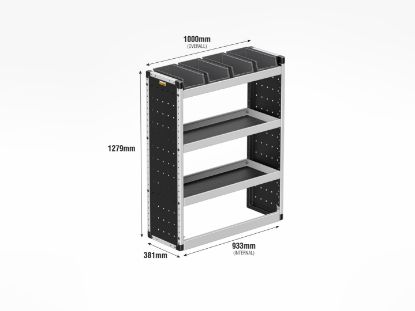 Picture of Van Guard Silver Trade Van Racking Package - Complete Kit for Ford Transit Custom 2013-2023 | L1 | H2 | TVR-S-010