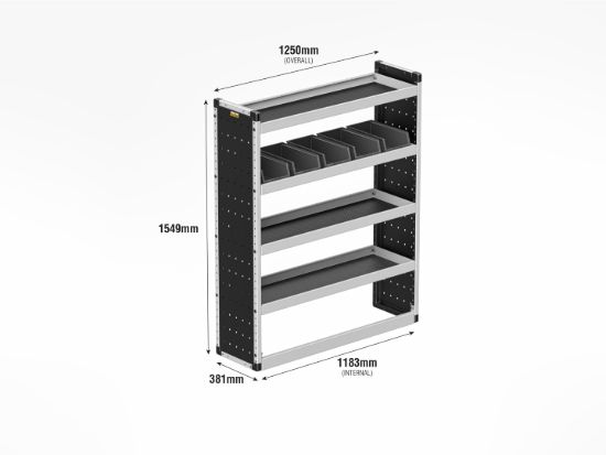 Picture of Van Guard Silver Trade Van Racking Package - Nearside for Mercedes Sprinter 2018-Onwards | L2 | H2 | TVR-S-014-NS