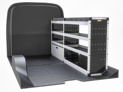 Picture of Van Guard Trade Van Racking - Silver Package - Drivers Side for Peugeot Expert 2016-Onwards | L3 | H1 | TVR-S-019-OS