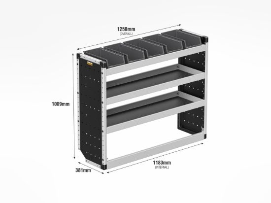 Picture of Van Guard Silver Trade Van Racking Package - Complete Kit for Citroen Dispatch 2016-Onwards | L3 | H1 | TVR-S-019