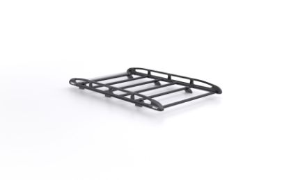 Picture of Rhino KammRack Black Roof Rack 2.6m long x 1.4m wide - Fixed and T-Track for Volkswagen T5 Transporter 2002-2015 | L1 | H1 | Tailgate | B508