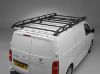 Picture of Rhino KammRack Black Roof Rack 2.6m long x 1.4m wide - Fixed and T-Track for Volkswagen T5 Transporter 2002-2015 | L1 | H1 | Tailgate | B508