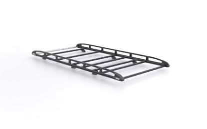 Picture of Rhino KammRack Black Roof Rack 3.2m long x 1.6m wide - Fixed and T-Track for Mercedes Sprinter 2018-Onwards | L1 | H1 | Twin Rear Doors | B517