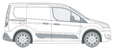 Picture for category Ford Transit Connect 2013-Onwards Window Inserts