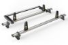 Picture of Van Guard 2 UltiBar+ Roof Bars with Roller Bundle for Ford Transit Custom 2013-2023 |  L1, L2 | H1 | Twin Rear Doors | VG304-2#VGR-09