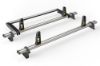 Picture of Van Guard 2 UltiBar+ Roof Bars with Roller Bundle for Ford Transit Custom 2013-2023 | L1, L2 | H1 | Twin Rear Doors | VG304-2#VGR-09