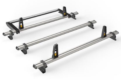 Picture of Van Guard 3 UltiBar+ Roof Bars with Roller Bundle for Vauxhall Movano 1998-2010 | L1, L2, L3 | H2 | Twin Rear Doors | VG134-3#VGR-21