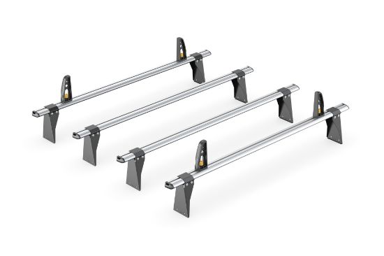Picture of Van Guard 4 UltiBar+ Roof Bars with Roller Bundle for Ford Transit 2000-2014 | L1, L2, L3 | H2 | VG153-4#VGR-19