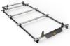 Picture of Van Guard 4 UltiBar+ Roof Bars with Roller Bundle for Renault Trafic 2001-2014 | L2 | H1 | Twin Rear Doors | VG182-LWB-4#VGR-01