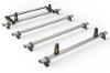 Picture of Van Guard 4 UltiBar+ Roof Bars with Roller Bundle for Renault Trafic 2014-Onwards |  L1, L2 | H2 | Twin Rear Doors | VG211-4#VGR-03