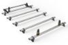 Picture of Van Guard 5 UltiBar+ Roof Bars with Roller Bundle for Mercedes Sprinter 2018-Onwards |  L3, L4 | H2 | Twin Rear Doors | VG236-5#VGR-06