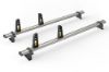 Picture of Van Guard 2 UltiBar+ Roof Bars with Roller Bundle for Vauxhall Movano 2022-Onwards |  L1, L2, L3, L4 |  H1, H2 | Twin Rear Doors | VG245-2#VGR-16