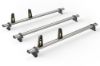 Picture of Van Guard 3 UltiBar+ Roof Bars with Roller Bundle for Fiat Ducato 2006-Onwards | L1, L2, L3, L4 | H1, H2 | Twin Rear Doors | VG245-3#VGR-16