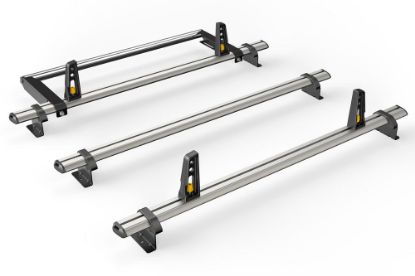 Picture of Van Guard 3 UltiBar+ Roof Bars with Roller Bundle for Peugeot Boxer 2006-Onwards | L1, L2, L3, L4 | H1, H2 | Twin Rear Doors | VG245-3#VGR-16