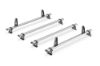 Picture of Van Guard 4 UltiBar+ Roof Bars with Roller Bundle for Mercedes Vito 2015-Onwards | L3 | H1 | Twin Rear Doors | VG264-4#VGR-15
