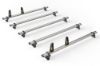 Picture of Van Guard 5 UltiBar+ Roof Bars with Roller Bundle for Vauxhall Movano 2010-2021 |  L3, L4 |  H1, H2 | Twin Rear Doors | VG286-5#VGR-03
