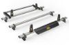 Picture of Van Guard 3 UltiBar+ Roof Bars with Roller Bundle for Nissan Primastar 2022-Onwards |  L1, L2 | H1 | Twin Rear Doors | VG315-3#VGR-01