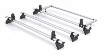 Picture of Rhino 3 Rhino KammBar Pro Roof Bars with Roller Bundle for Ford Transit Custom 2013-2023 | L1, L2 | H1 | Twin Rear Doors | TB3PR#KR26