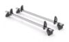 Picture of Rhino 2 KammBar Fleet Steel Roof Bars and 4 free load stops for Vauxhall Combo 2018-Onwards | L1 | H1 | GB2FL
