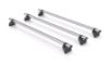 Picture of Rhino 3 KammBar Fleet Steel Roof Bars and 4 free load stops for Volkswagen T7 Multivan 2022-Onwards | L1, L2 | H1 | Tailgate | MV3FL
