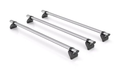 Picture of Rhino 3 KammBar Fleet Steel Roof Bars and 4 free load stops for Volkswagen T7 Multivan 2022-Onwards | L1, L2 | H1 | Tailgate | MV3FL