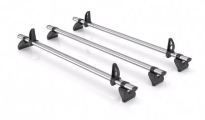 Picture of Rhino 3 KammBar Fleet Steel Roof Bars and 4 free load stops for Citroen Relay 2006-Onwards | L1 | H1 | Twin Rear Doors | IA3FL