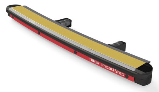 Picture of Rhino ImpactStep Rear step with shock absorbers - with reversing sensors for Mercedes Sprinter 2006-2018 | L2 | H1 | Twin Rear Doors | IMR05