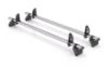 Picture of Rhino 2 KammBar Fleet Steel Roof Bars and 4 free load stops for Fiat Scudo 2007-2016 | L1 | H1 | JA2FL