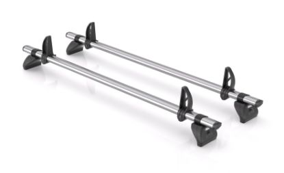 Picture of Rhino 2 KammBar Fleet Steel Roof Bars and 4 free load stops for Peugeot Expert 2007-2016 | L1 | H1 | JA2FL