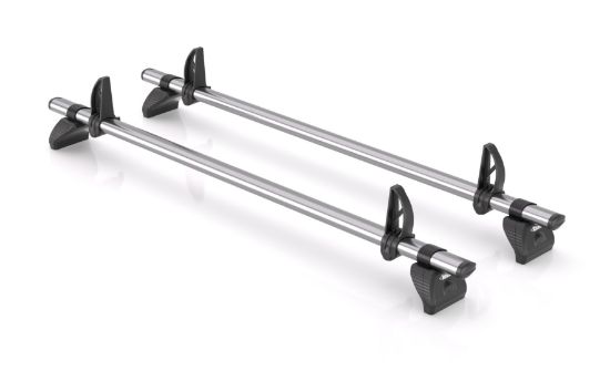 Picture of Rhino 2 KammBar Fleet Steel Roof Bars and 4 free load stops for Toyota Proace 2024-Onwards | L2 | H1 | JC2FL