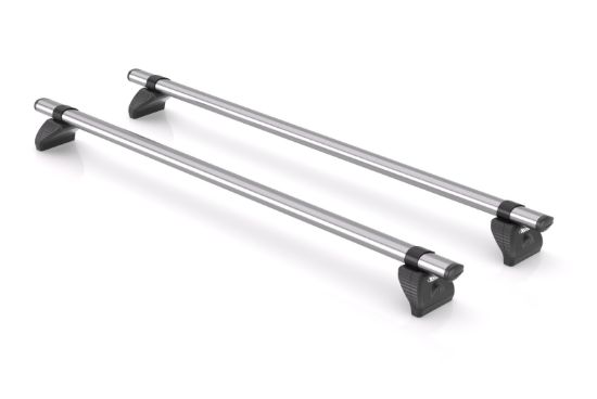 Rhino 2 KammBar Fleet Steel Roof Bars and 4 free load stops for Renault Kangoo 2008-2021 | L3 | H1