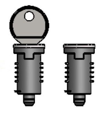 Rhino KammBar Lock Barrels and Keys - 2 Pairs