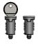 Rhino KammBar Lock Barrels and Keys - 2 Pairs