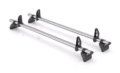 Rhino 2 KammBar Fleet Steel Roof Bars and 4 free load stops for Vauxhall Vivaro 2014-2019 | L1 | H1