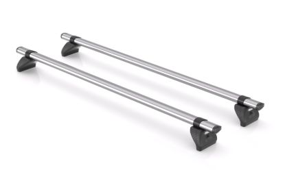 Rhino 2 KammBar Fleet Steel Roof Bars and 4 free load stops for Maxus Deliver 9 2020-Onwards | L2 | H2 | Twin Rear Doors