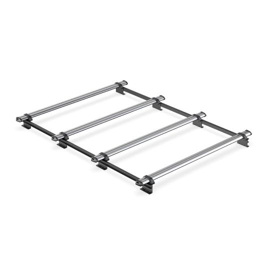 Picture of Van Guard ULTI Bar Trade System (Steel) - 4 Roof Bars for Volkswagen T5 Transporter 2002-2015 | L2 | H1 | SB212-LWB