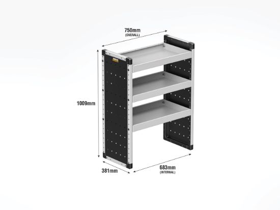 Picture of Van Guard Bronze Trade Van Racking Package - Nearside for Ford Transit Connect 2013-2024 | L1 | H1 | TVR-B-001-NS