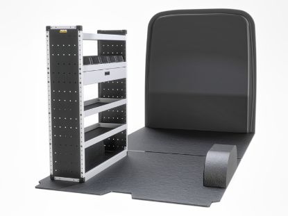 Picture of Van Guard Gold Trade Van Racking Package - Nearside for Ford Transit 2014-Onwards | L3 | H2, H3 | TVR-G-013-NS