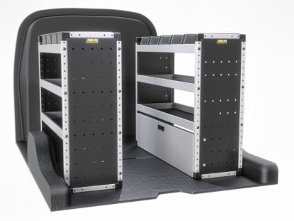Van Guard Silver Trade Van Racking Package - Complete Kit for Ford Transit Connect 2013-2024 | L2 | H1