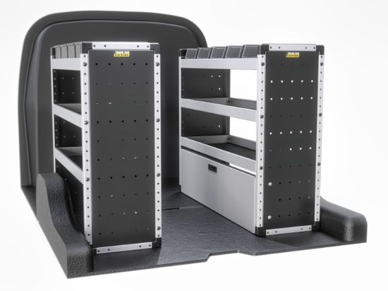Van Guard Silver Trade Van Racking Package - Complete Kit for Ford Transit Connect 2013-2024 | L2 | H1